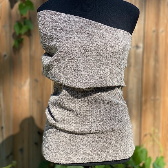 ZARA | One-Shoulder Textured Tube Top | Size L | NWT - Picture 1 of 10